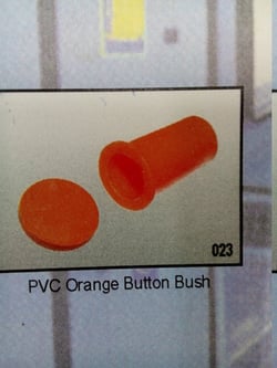 Plastic Orange Button Bush